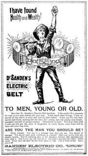 "I have found Health and Wealth!" - Sanden Electric Co., San Francisco - 1898 advertisement