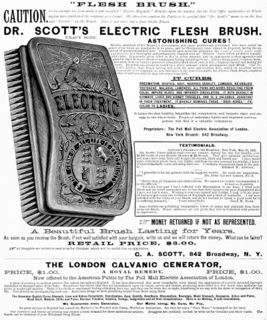 Dr Scott's Electric Flesh Brush - McKesson and Robbins Ill. Catalogue (p. 152) - 1883.jpg