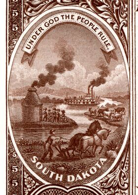 South Dakota State Seal - Series 1882BB National Bank Notes, reverse.jpg