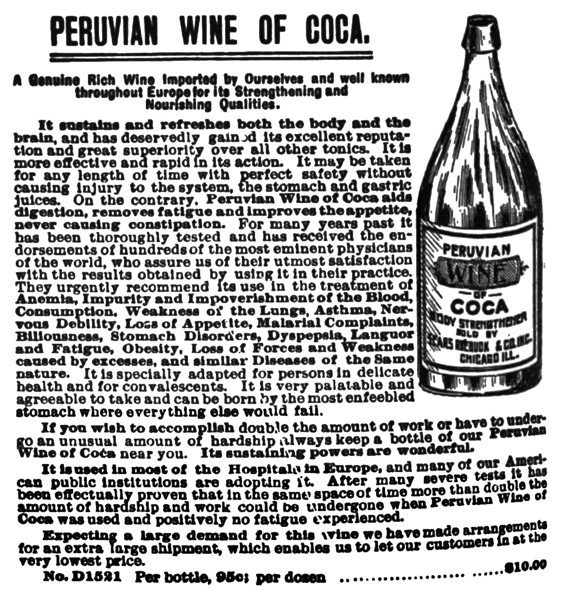File:Peruvian Wine of Coca - Sears, Roebuck & Co. - 1897.jpg - Kook Science