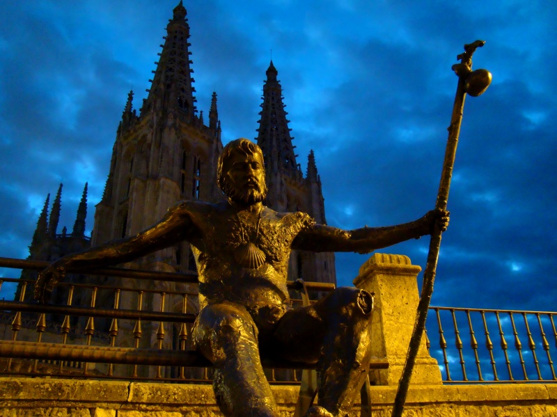 File:Resting pilgrim statue at Cathedral of Burgos, Spain (2010).jpg