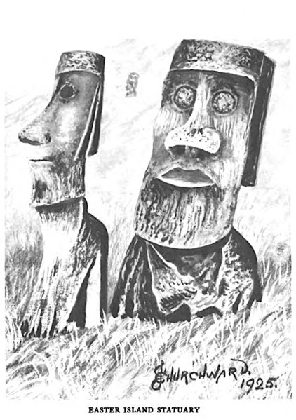 File:James Churchward, Lost Continent of Mu (1926) - Easter Island Statuary, p. 65.jpg