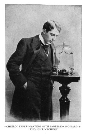 Cheiro (William John Warner) - Experimenting with Thought Machine - Cheiro's Memoirs (1912).jpg