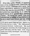 Wild Man (of the Woods, Arkansas, Green Co.) - 1851-06-28 - Tarboro Press (Tarborough, NC), p. 1.jpg