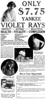 "PERFECT HEALTH - SUPERB VITALITY - BEAUTIFUL COMPLEXION," advertisement, 1922.