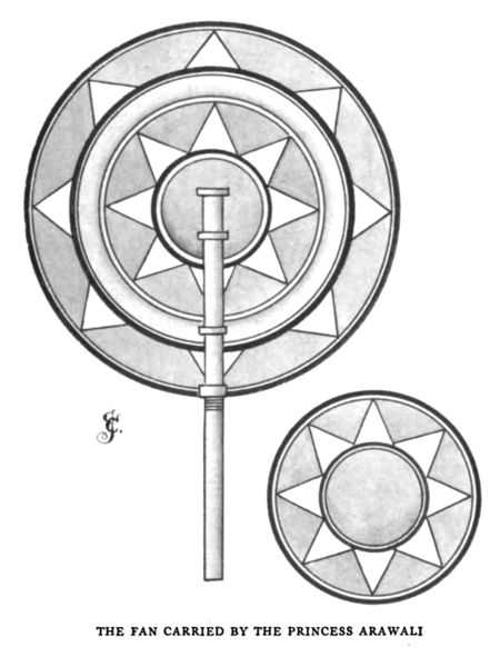 File:James Churchward, Lost Continent of Mu (1926) - The Fan Carried by the Princess Arawali, p. 49.jpg