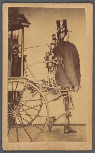 File:Newark Steam Man - photocard by Geo. O. Bedford, c. 1868.jpg