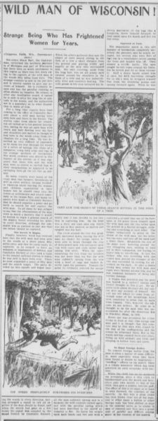 File:Wild Man (of the Woods, Wisconsin) - 1899-08-05 - Carlsbad Current (Carlsbad, NM), p. 5.jpg
