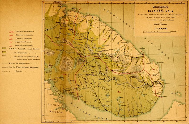 File:Map of Kola Peninsula - Alfred Petrelius - 1887, 1889.jpg