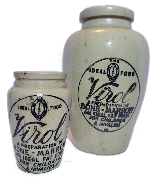File:Virol, the Ideal Food (ceramic jars, x2).jpg