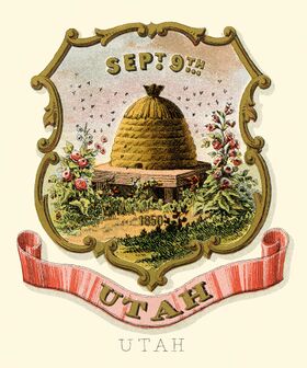 Coat of Arms of Utah (illustrated, 1876).jpg