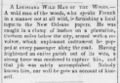 Wild Man (of the Woods, Louisiana) - 1860-05-11 - Bedford Gazette (Bedford, PA), p. 2.jpg