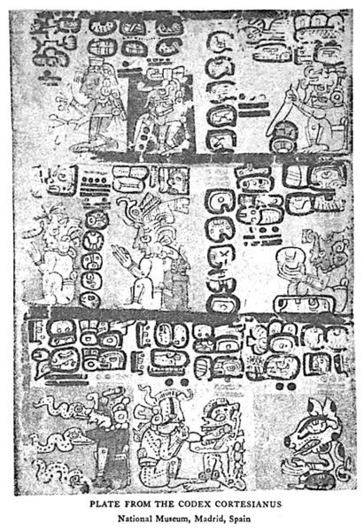 File:James Churchward, Lost Continent of Mu (1926) - Plate from the Codex Cortesianus, p. 54.jpg