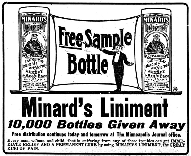 File:Minards Liniment (advert) - Minneapolis Journal (Minneapolis, MN) - 1904-02-16, p. 5.jpg