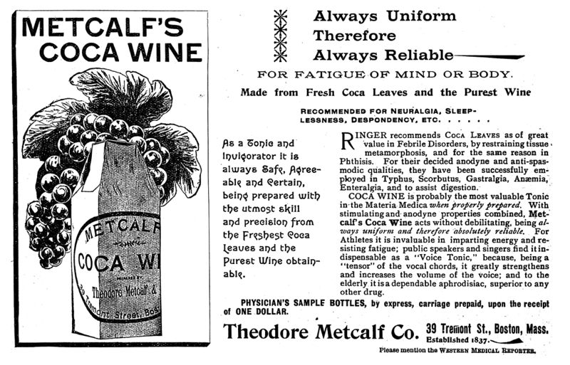File:Metcalf's Coca Wine - Western Medical Reporter (15.8, p. 5) - 1893-10.jpg