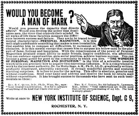 "WOULD YOU BECOME A MAN OF MARK?" (1900)