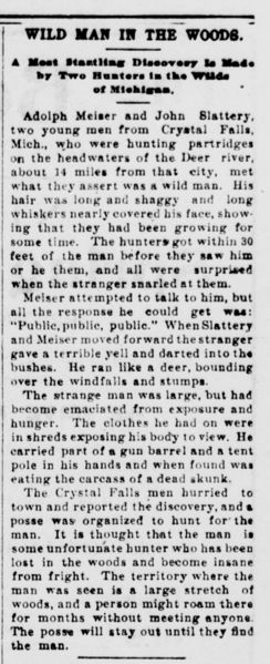 File:Wild Man (of the Woods, Michigan) - 1902-02-18 - Yakima Herald (North Yakima, WA), p. 3.jpg
