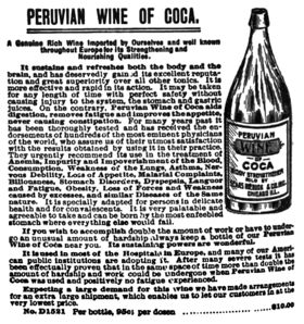 "A Genuine Rich Wine Imported by Ourselves and well known throughout Europe for its Strengthening and Nourishing Qualities." (1897)