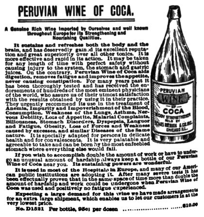 Peruvian Wine of Coca (Sears, Roebuck & Co.) - Kook Science