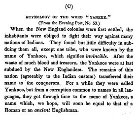 Yankee, etymology of - Passages from the Diary of Christopher Marshall, p. ix (1849).jpg