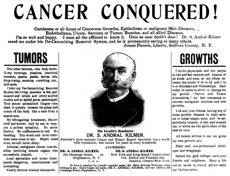 File:S. Andral Kilmer's De-Cancerizing Removal System - Barre Evening Telegram (p. 3) - 1900-03-24.jpg