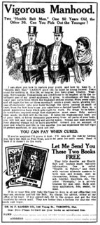 "Vigorous Manhood" - Dr. M. F. Sanden Co., Toronto - 1911