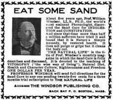 "EAT SOME SAND" - 1903.