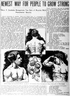 "NEWEST WAY FOR PEOPLE TO GROW STRONG" (Jan. 1898)