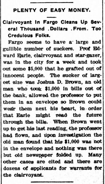 File:Edward K. Earle - Bismarck Daily Tribune (p. 2) - 1904-08-11.jpg