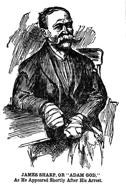 File:Adam God (James Sharp), court illo - Topeka Daily Capital Sun - 1908-12-13.jpg