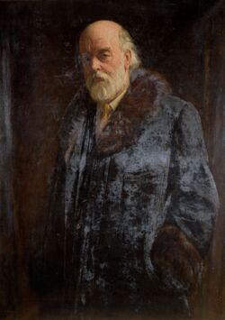 Sir Oliver Lodge - portrait by John Bernard Munns, 1923..jpg